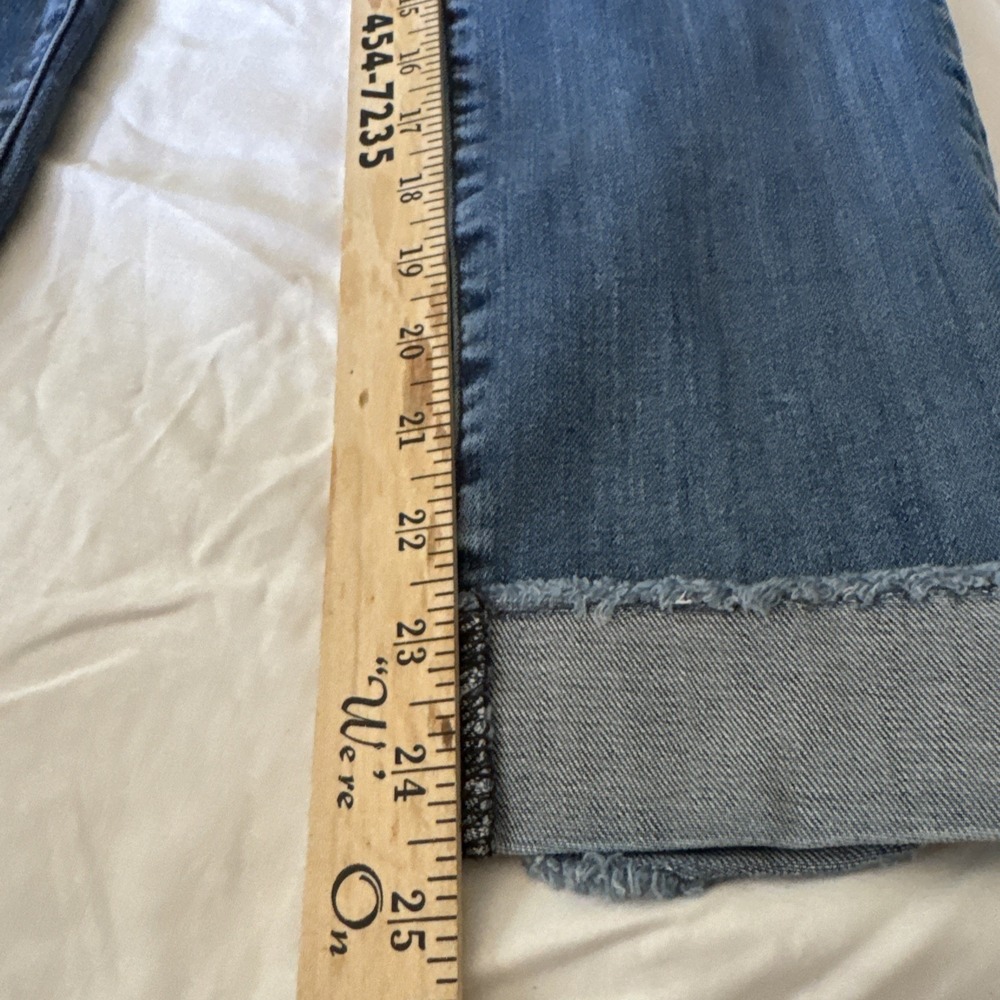 Kuth From The Kloth Women's Ankle Straight Leg Cuff Size 6 Denim Jeans - Picture 2 of 7